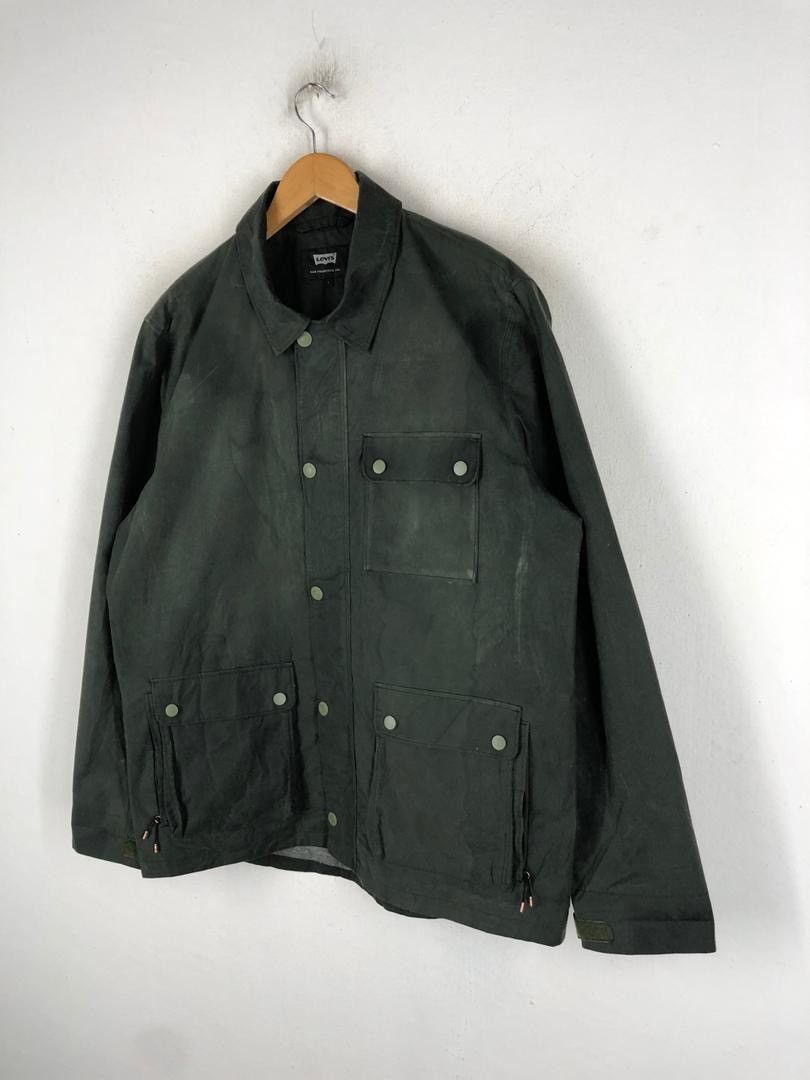 Harley of Scotland Rare LEVI'S x halley stevensons wax jacket Size US L / EU 52-54 / 3 - 12 Thumbnail