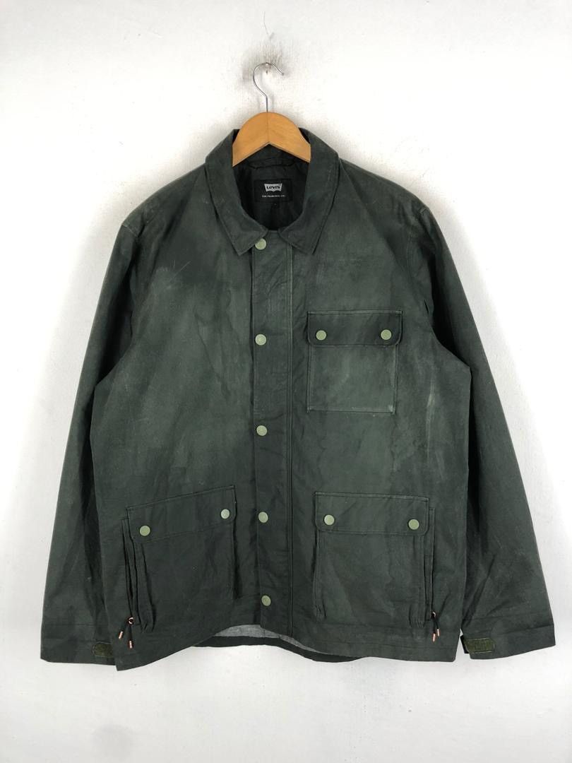 Harley of Scotland Rare LEVI'S x halley stevensons wax jacket Size US L / EU 52-54 / 3 - 10 Thumbnail