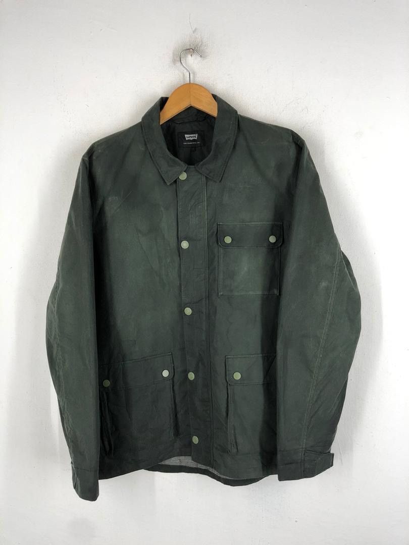 Harley of Scotland Rare LEVI'S x halley stevensons wax jacket Size US L / EU 52-54 / 3 - 11 Thumbnail
