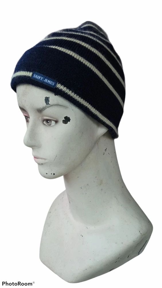 Japanese Brand × Orcival × Saint James 🔥🔥Saint James Striped Wool Beanie Size ONE SIZE - 7 Thumbnail