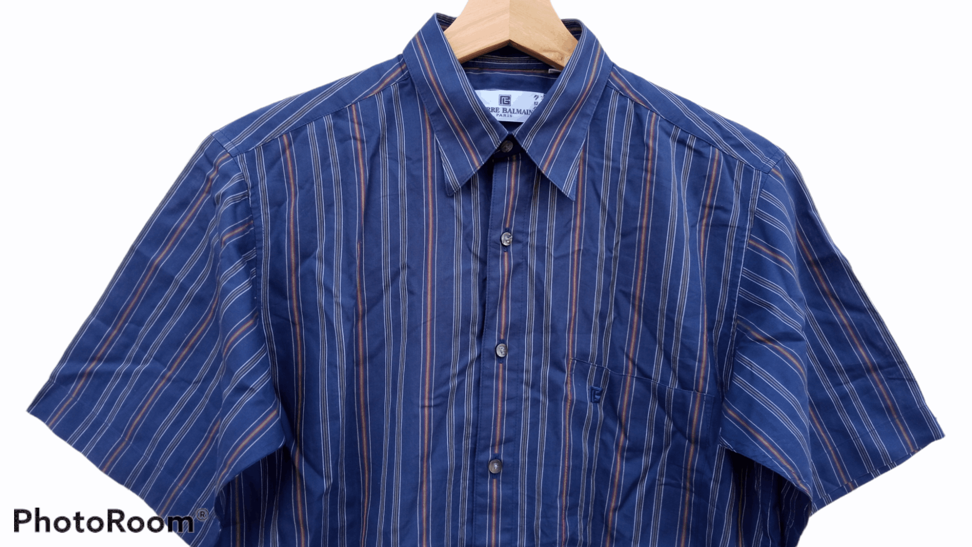 Pierre Balmain × Vintage 🔥🔥Vintage Pierre Balmain Striped Shirt Size US M / EU 48-50 / 2 - 14 Thumbnail