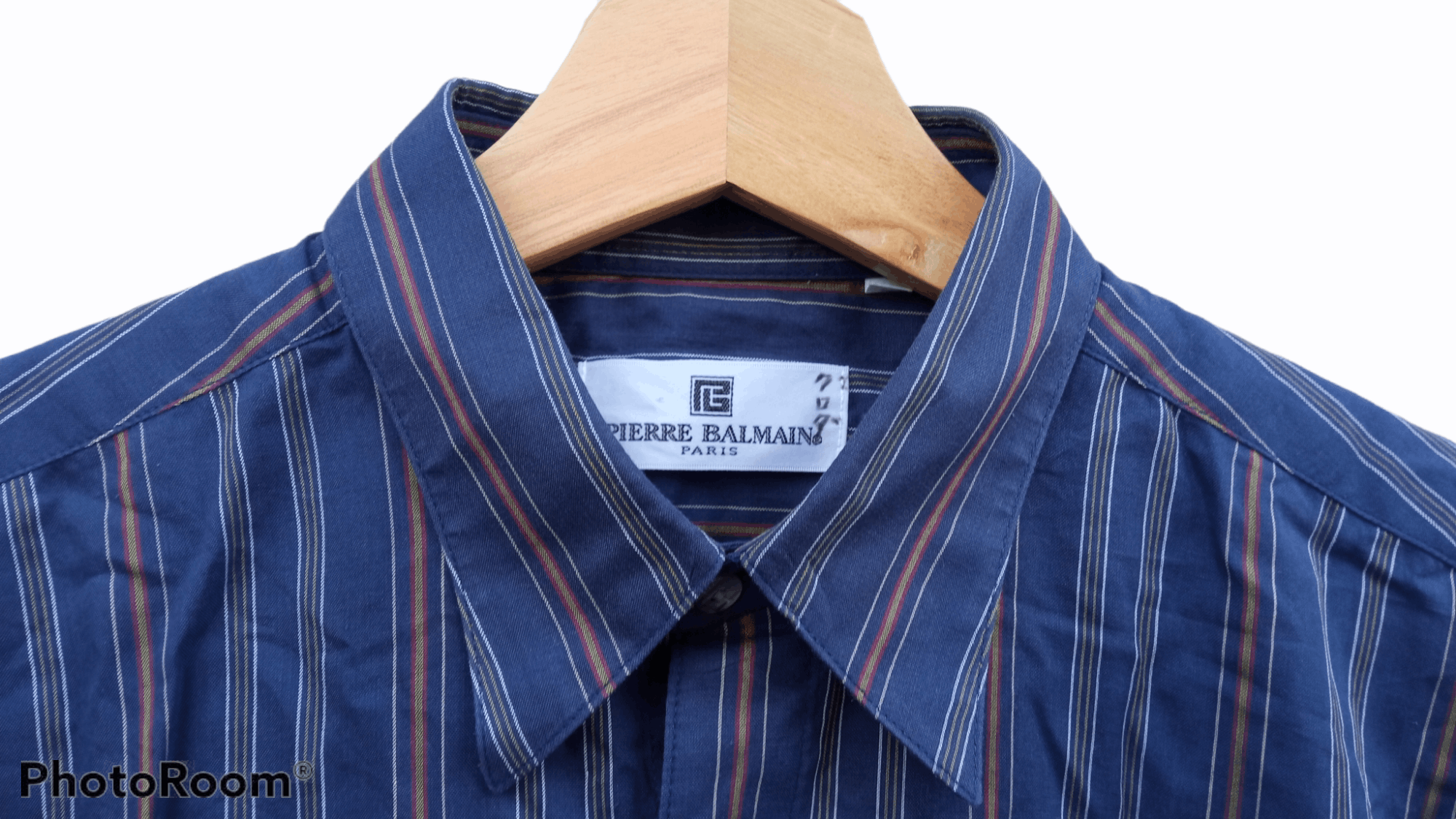 Pierre Balmain × Vintage 🔥🔥Vintage Pierre Balmain Striped Shirt Size US M / EU 48-50 / 2 - 20 Thumbnail
