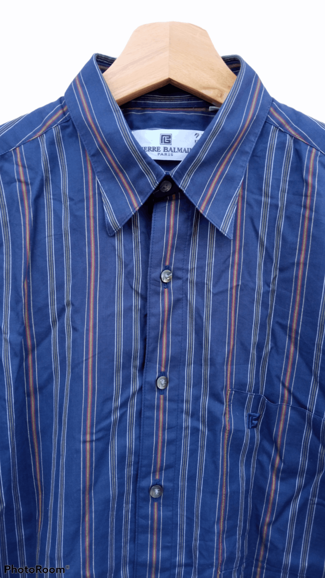 Pierre Balmain × Vintage 🔥🔥Vintage Pierre Balmain Striped Shirt Size US M / EU 48-50 / 2 - 17 Thumbnail