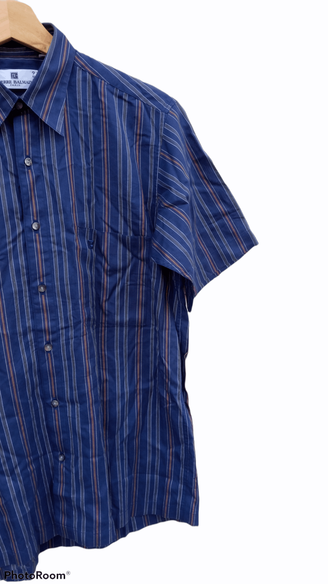 Pierre Balmain × Vintage 🔥🔥Vintage Pierre Balmain Striped Shirt Size US M / EU 48-50 / 2 - 13 Thumbnail