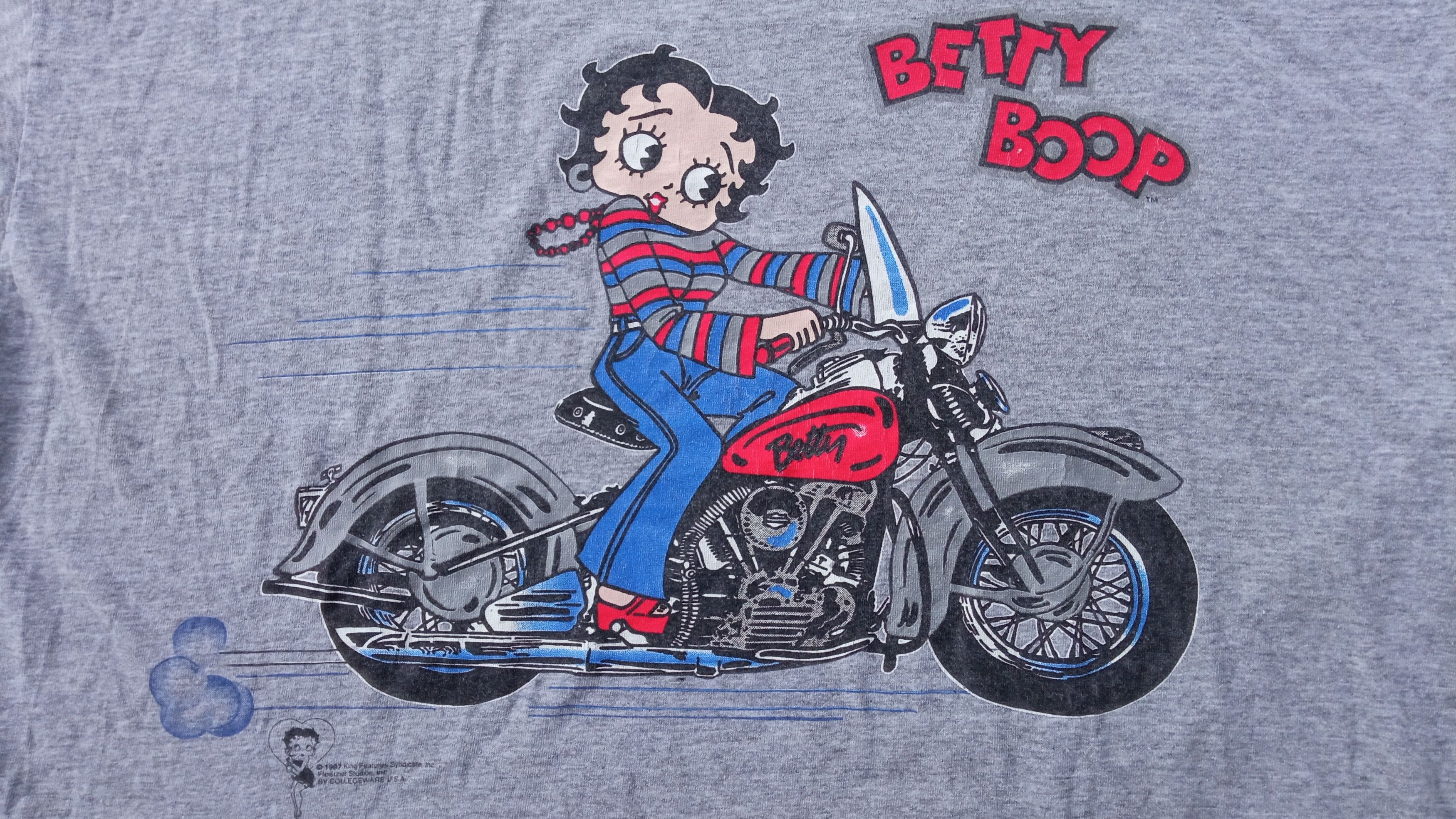Cartoon Network × Japanese Brand × Vintage 🔥🔥Vintage Betty Boop Ringer T-Shirt Size US XL / EU 56 / 4 - 17 Thumbnail