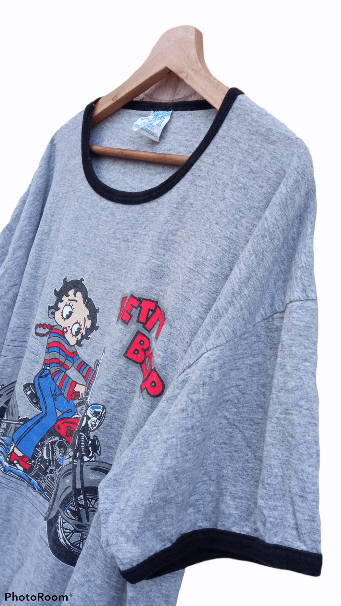 Cartoon Network × Japanese Brand × Vintage 🔥🔥Vintage Betty Boop Ringer T-Shirt Size US XL / EU 56 / 4 - 9 Thumbnail