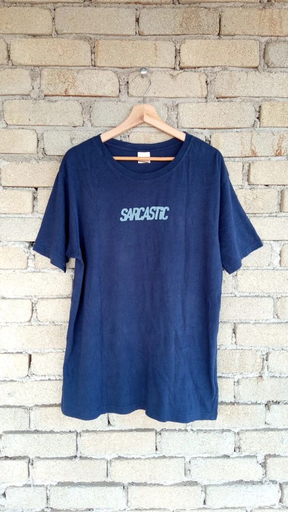 Japanese Brand × Vintage 🔥🔥Sarcastic Spellout Logo T-Shirt Size US L / EU 52-54 / 3 - 1 Thumbnail