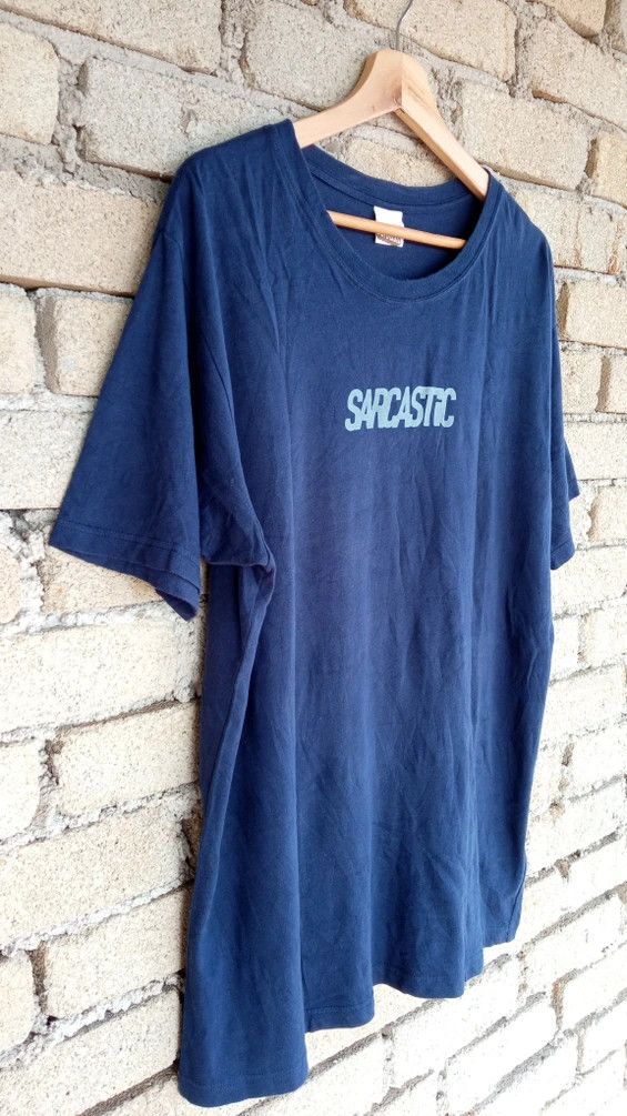 Japanese Brand × Vintage 🔥🔥Sarcastic Spellout Logo T-Shirt Size US L / EU 52-54 / 3 - 5 Thumbnail