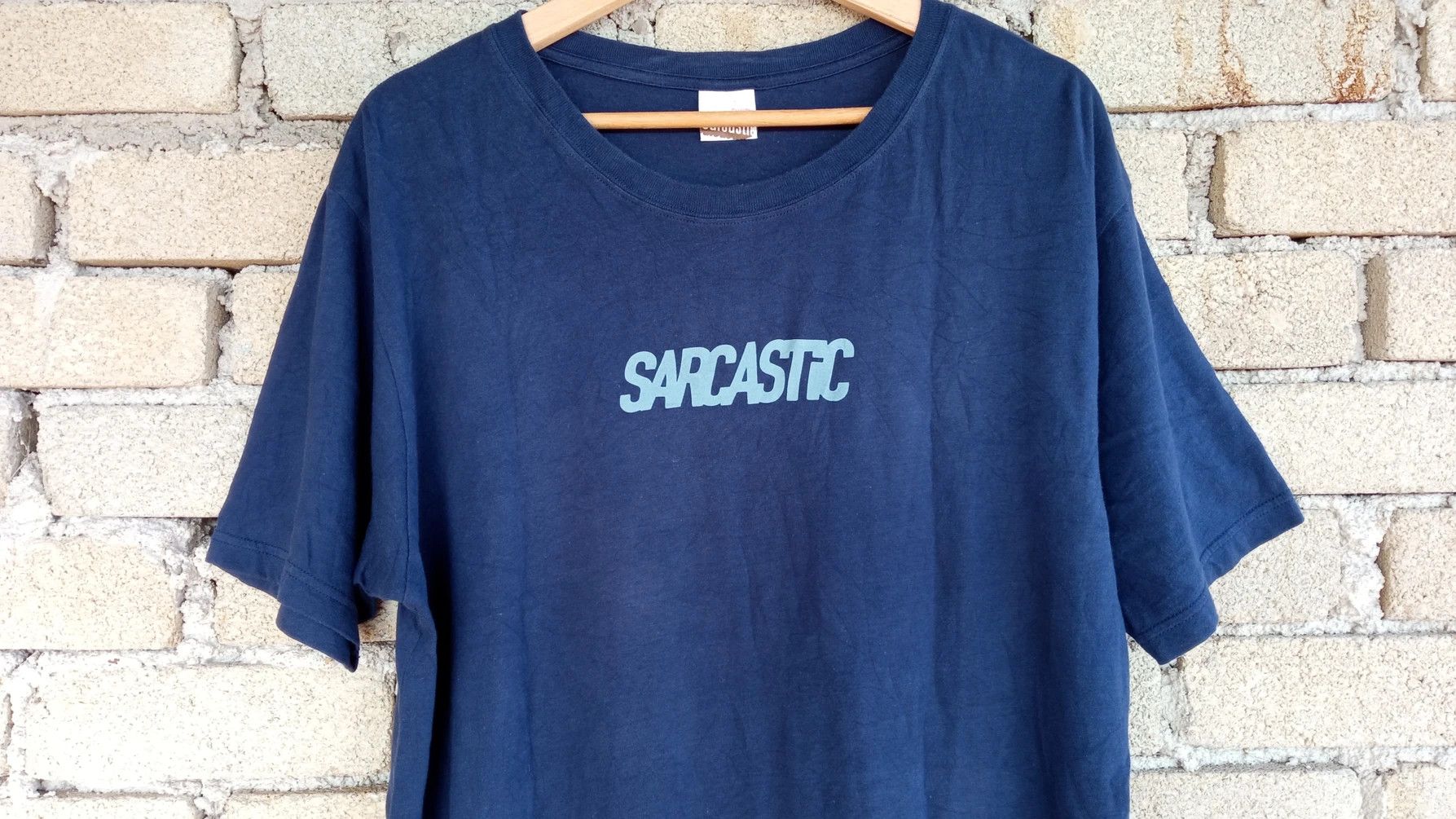 Japanese Brand × Vintage 🔥🔥Sarcastic Spellout Logo T-Shirt Size US L / EU 52-54 / 3 - 7 Thumbnail