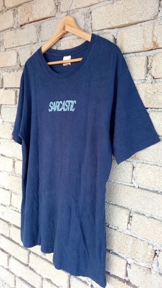 Japanese Brand × Vintage 🔥🔥Sarcastic Spellout Logo T-Shirt Size US L / EU 52-54 / 3 - 6 Thumbnail