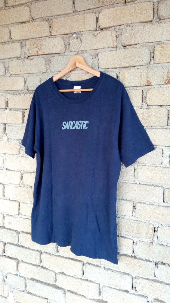 Japanese Brand × Vintage 🔥🔥Sarcastic Spellout Logo T-Shirt Size US L / EU 52-54 / 3 - 3 Thumbnail