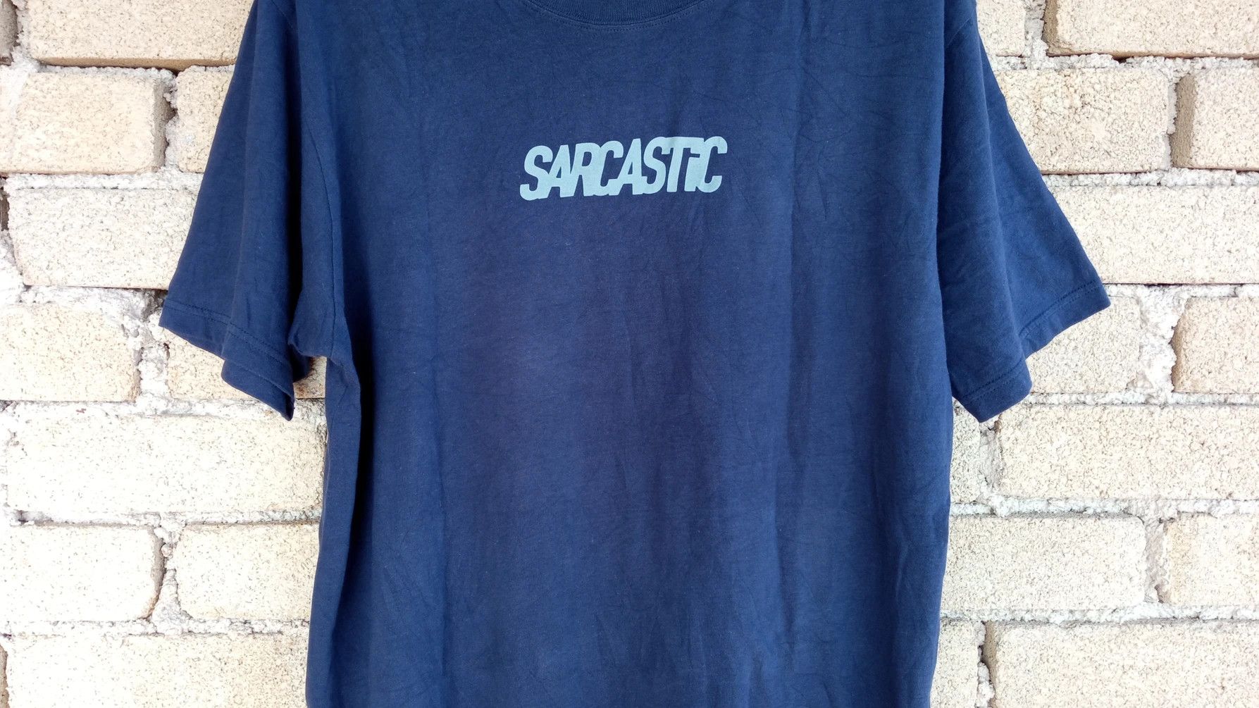 Japanese Brand × Vintage 🔥🔥Sarcastic Spellout Logo T-Shirt Size US L / EU 52-54 / 3 - 8 Thumbnail