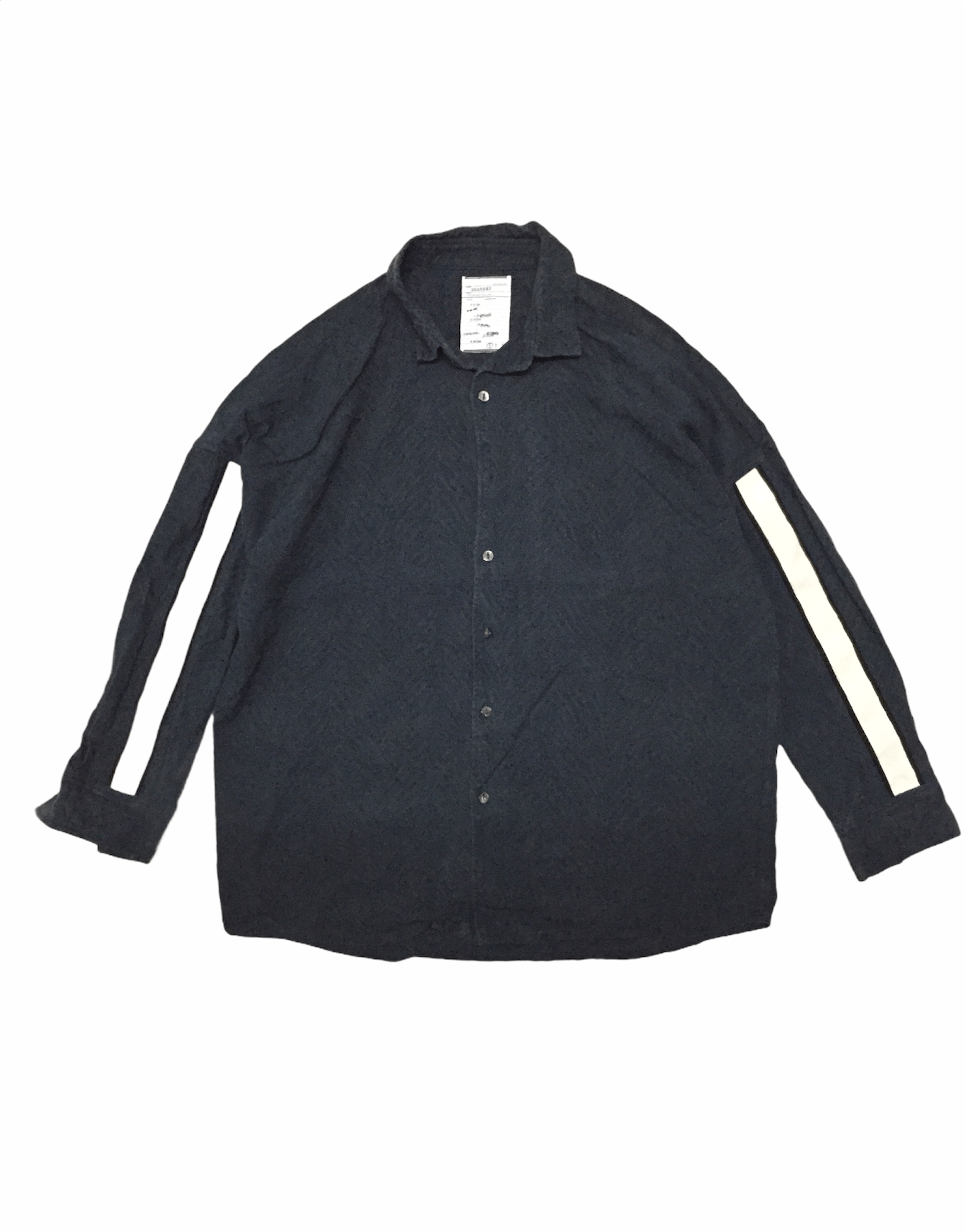 Shareef Japan oversize stripe embordered button up