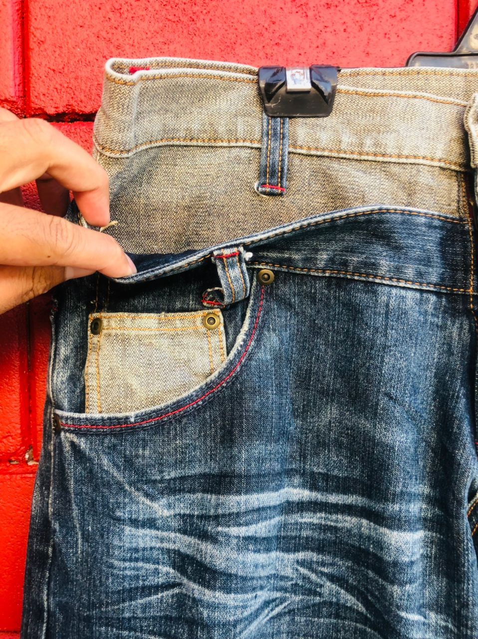 Japanese Brand × Vintage Vintage Japanese Designer Fashion Style Denim Jeans Size US 34 / EU 50 - 5 Thumbnail