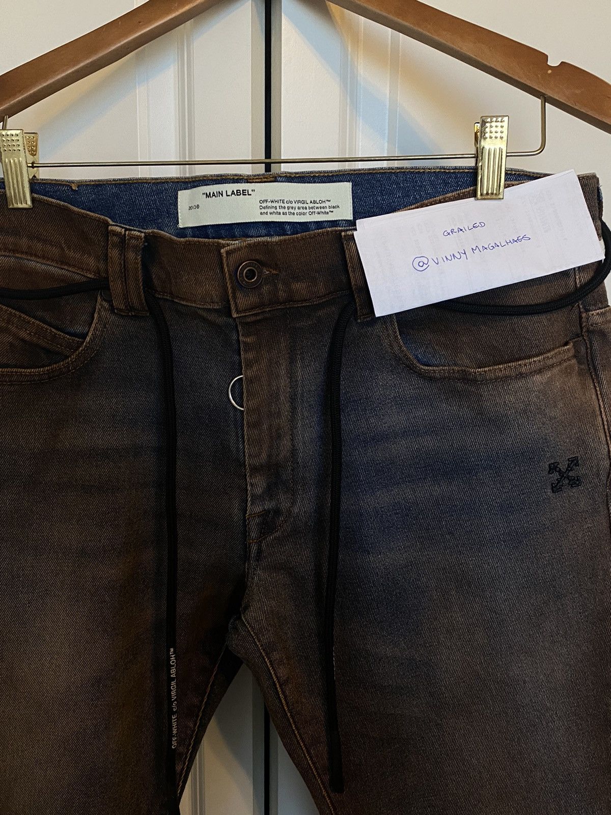 Off-White Off-White Stain Effect Jeans Size US 34 / EU 50 - 3 Thumbnail