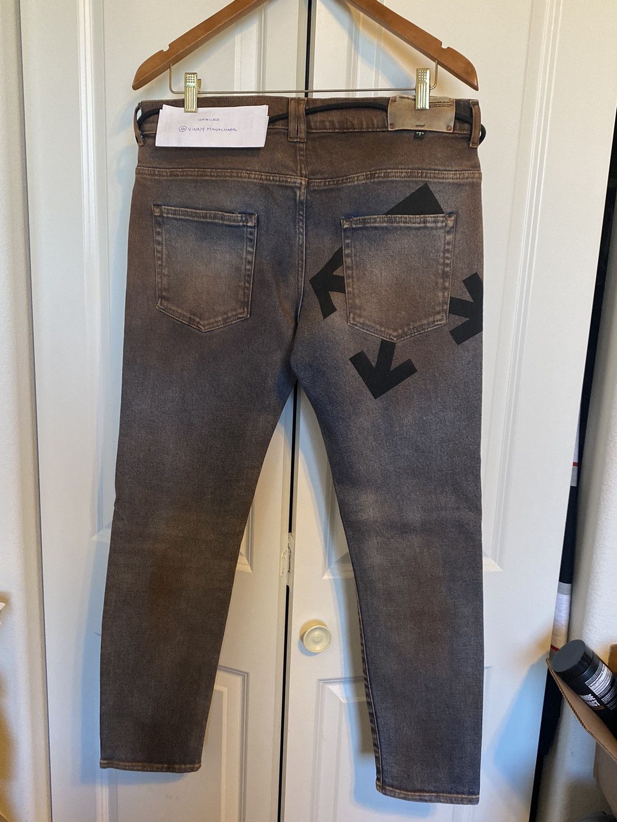 Off-White Stain Effect Jeans
