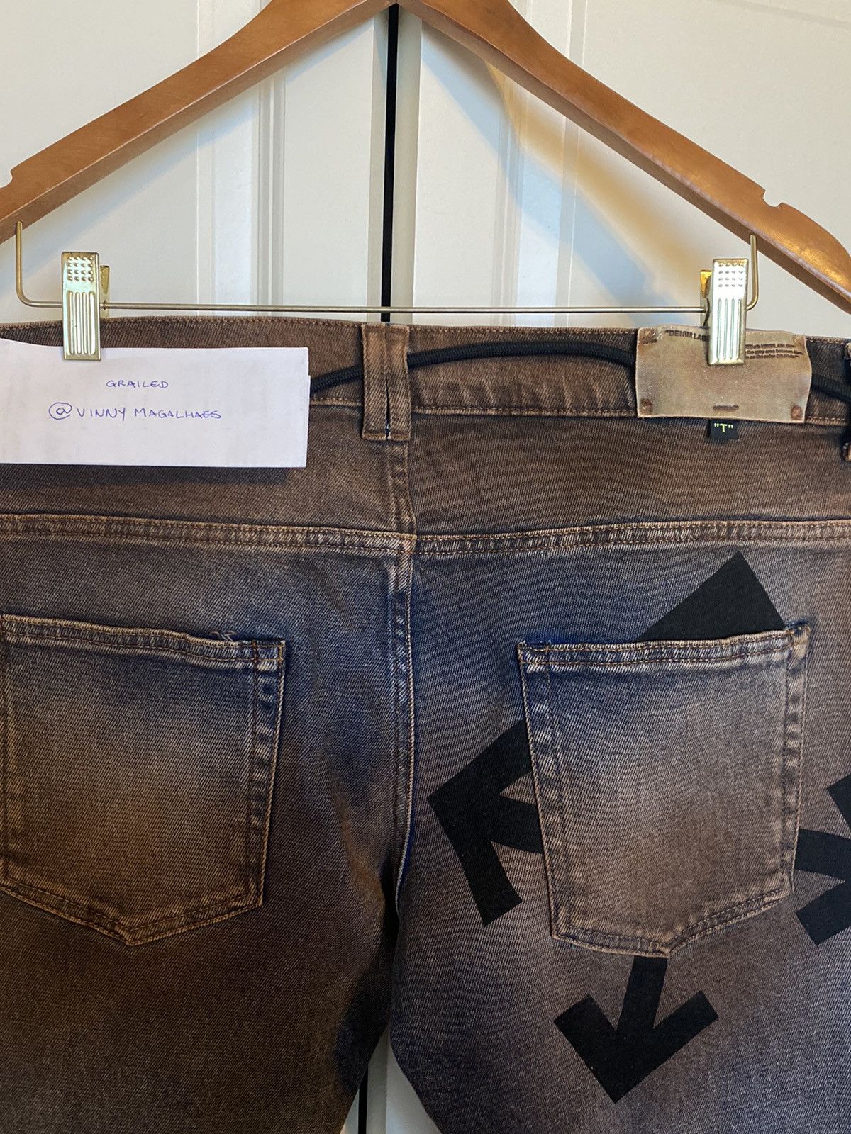 Off-White Off-White Stain Effect Jeans Size US 34 / EU 50 - 2 Thumbnail