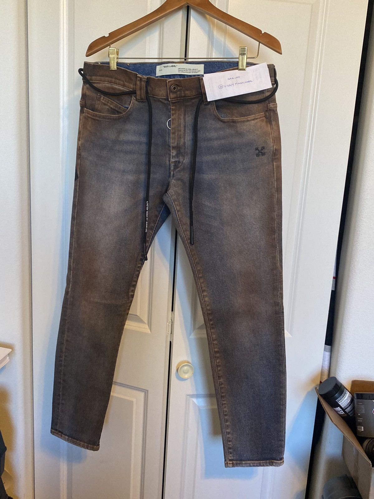 Off-White Off-White Stain Effect Jeans Size US 34 / EU 50 - 4 Thumbnail