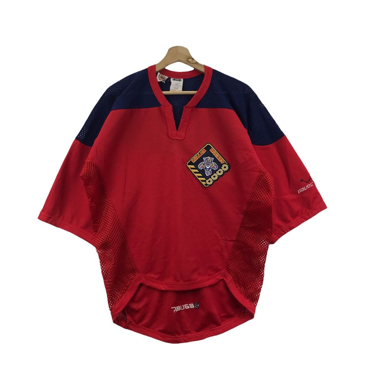 NHL Vintage PANTHERS ROLLER HOCKEY Nhl Ice Hockey Red Jersey Size US XL / EU 56 / 4 - 4 Thumbnail