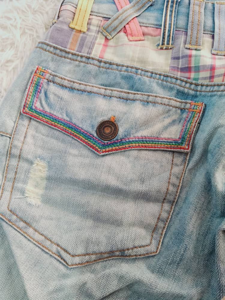 Japanese Brand DOMINATE HAND CRAFTED DOUBLE WAIST DISTRESED DENIM🇯🇵 Size US 30 / EU 46 - 7 Thumbnail