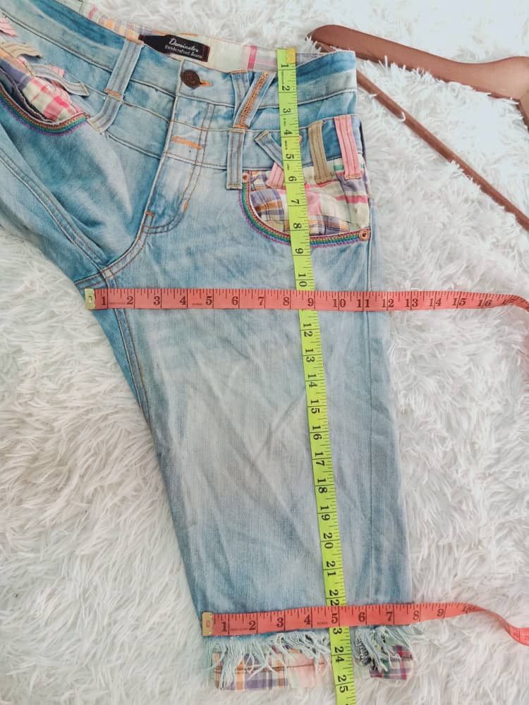 Japanese Brand DOMINATE HAND CRAFTED DOUBLE WAIST DISTRESED DENIM🇯🇵 Size US 30 / EU 46 - 10 Thumbnail