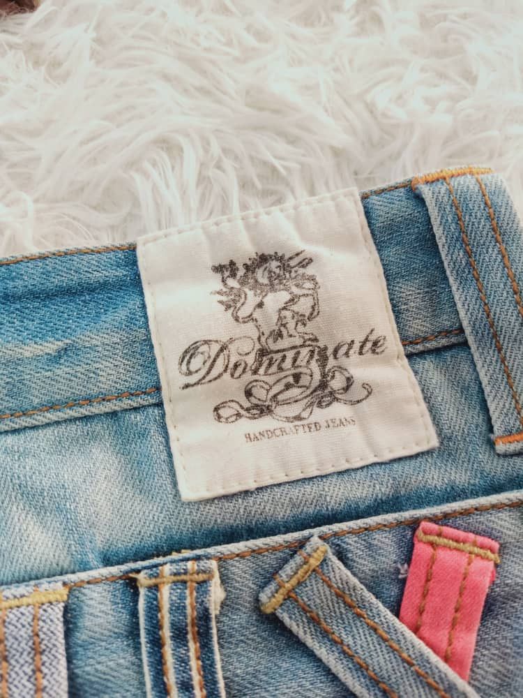 Japanese Brand DOMINATE HAND CRAFTED DOUBLE WAIST DISTRESED DENIM🇯🇵 Size US 30 / EU 46 - 8 Thumbnail