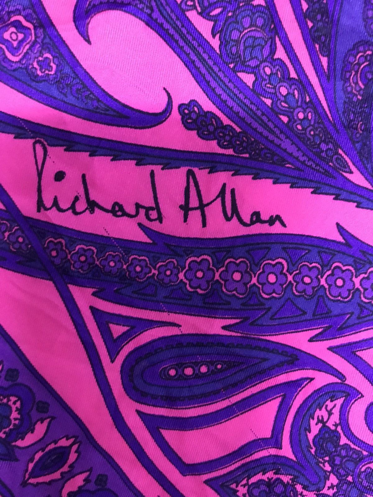 Vintage Richard Allan London Bandana Pocket Square