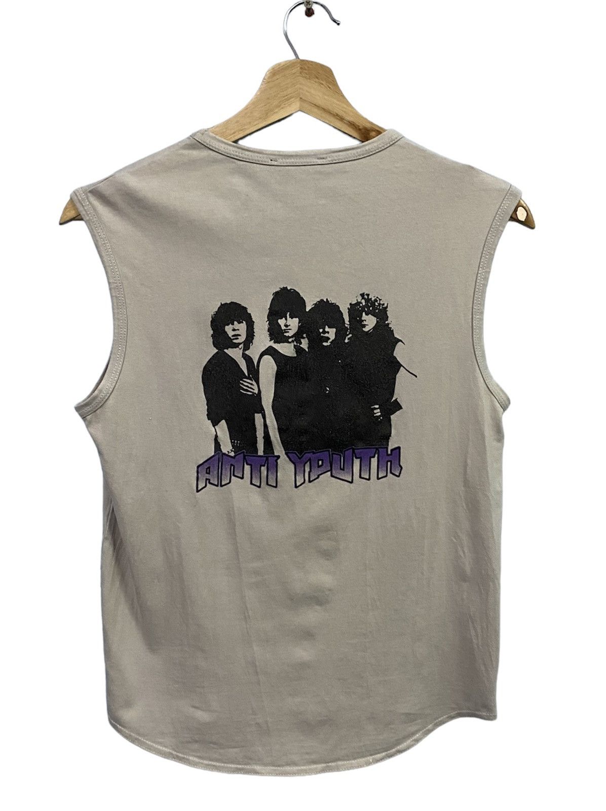 Raf Simons SS98 Anti Youth Black Palms Runway Tanktop