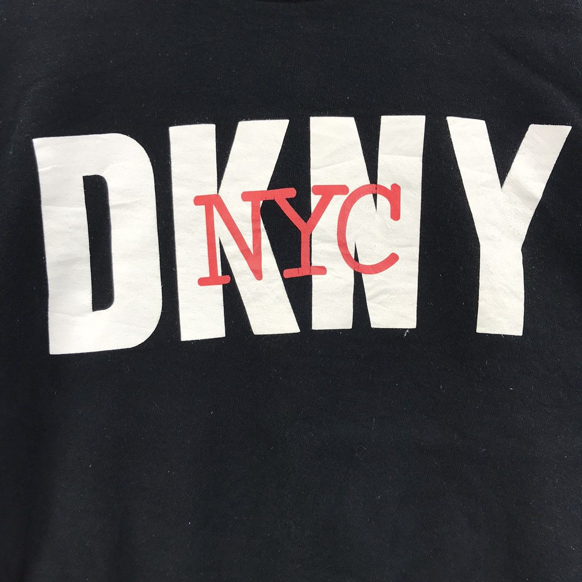 DKNY DKNY DONNA KARAN NewYork CropTop Big Print Black Sweatshirt Size US M / EU 48-50 / 2 - 3 Thumbnail
