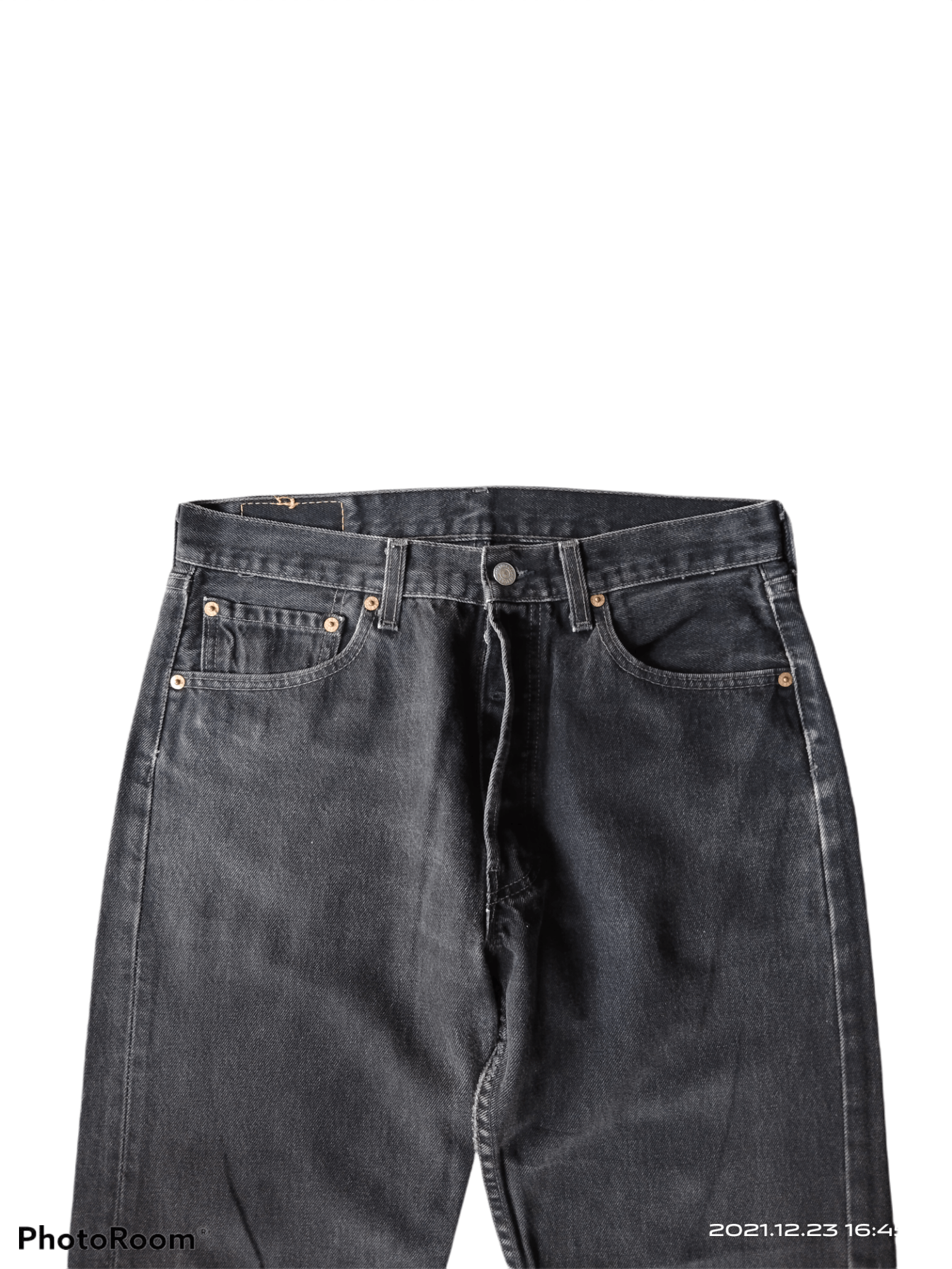 Levi's Vintage Clothing × Vintage DiSTRESSED VINTAGE LEVIS 501 SUPER BLACK DENIM PANTS Size US 31 - 3 Thumbnail