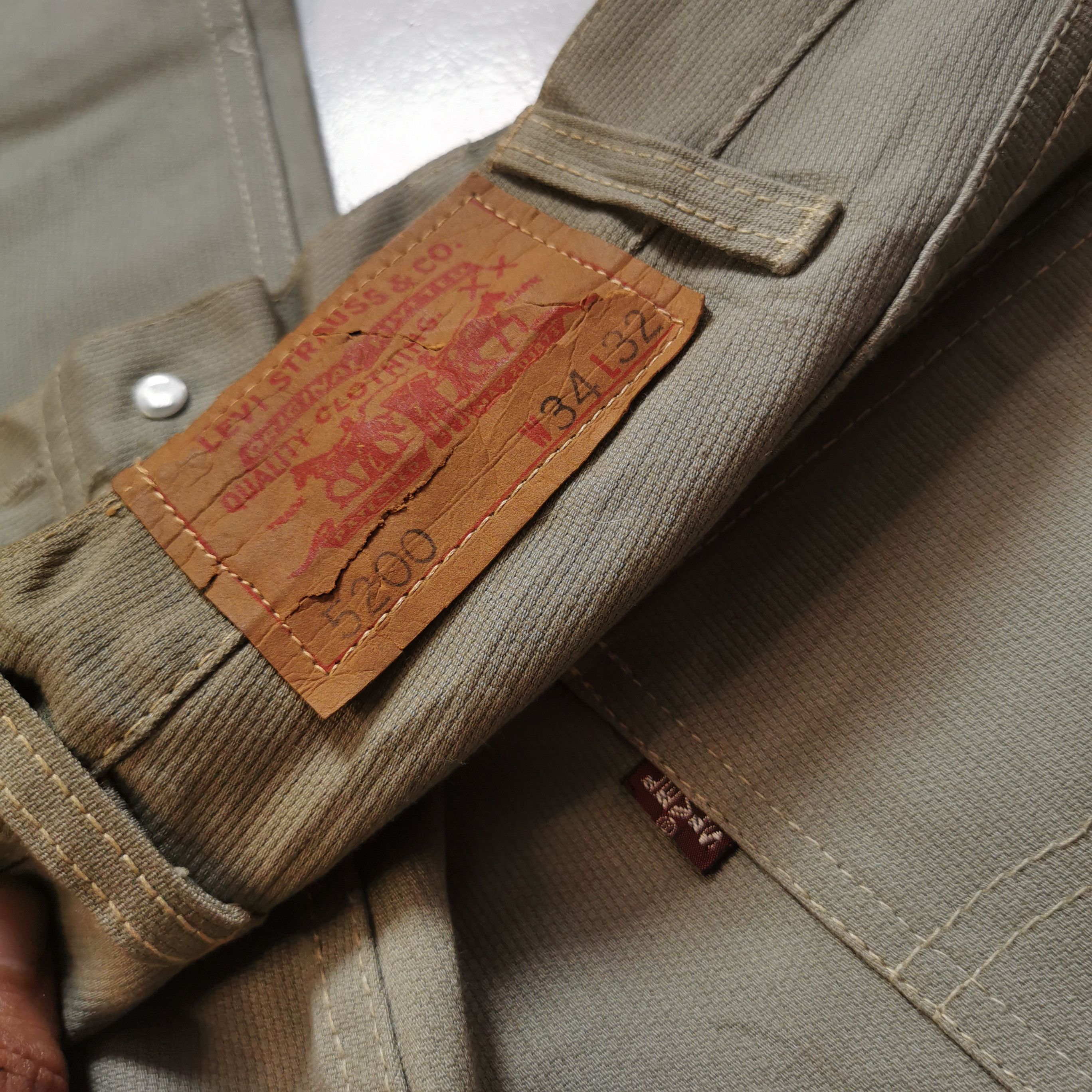 Levi's Vintage Clothing 🔥🔥 Vintage Made In Usa 60s Levis 5200 Big E Denim Jeans Size US 34 / EU 50 - 8 Thumbnail