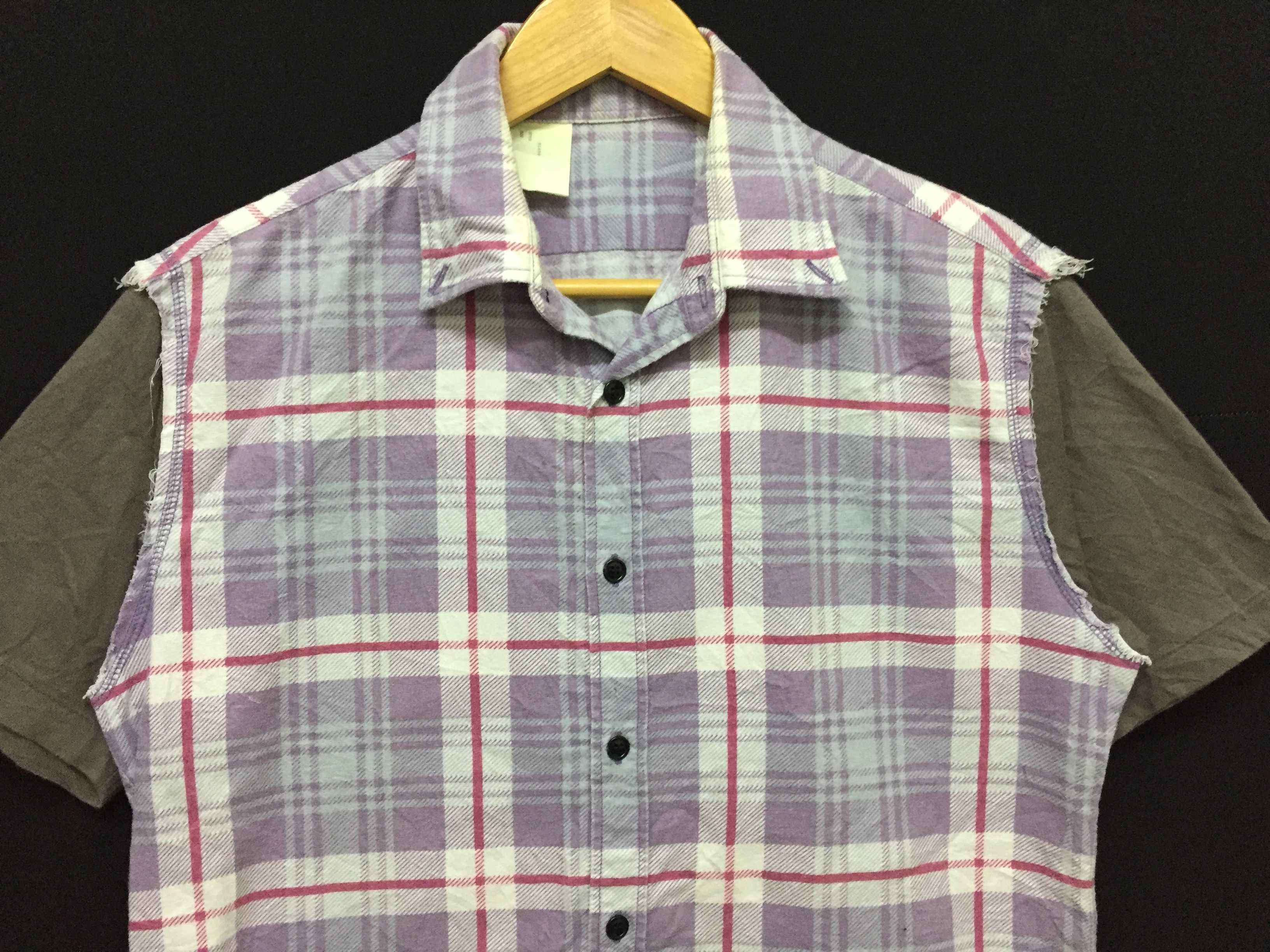 N.Hoolywood N. Hoolywood tartan hybrid fringe flannel Size US M / EU 48-50 / 2 - 3 Thumbnail