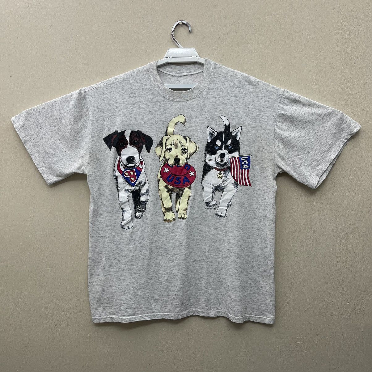 Beauty Beast × Vintage Vintage 90s Usa Flag Puppy Dog Size US XL / EU 56 / 4 - 1 Thumbnail