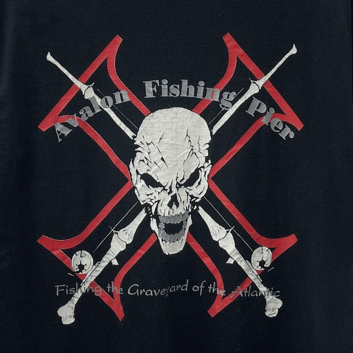Vintage Vintage 90s T-Shirt Avalon Fishing Fier Nice Design Size US L / EU 52-54 / 3 - 2 Thumbnail