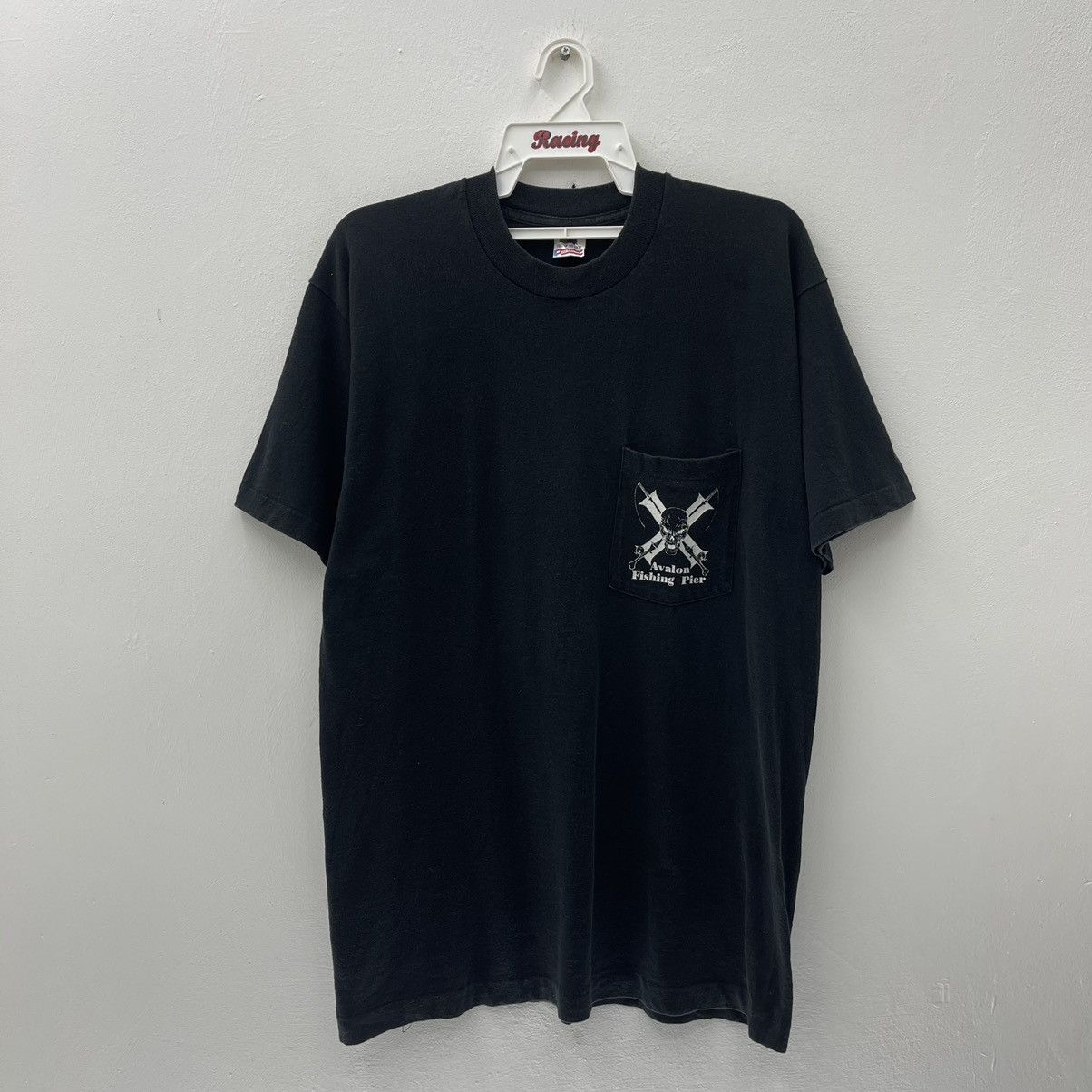 Vintage Vintage 90s T-Shirt Avalon Fishing Fier Nice Design Size US L / EU 52-54 / 3 - 3 Thumbnail