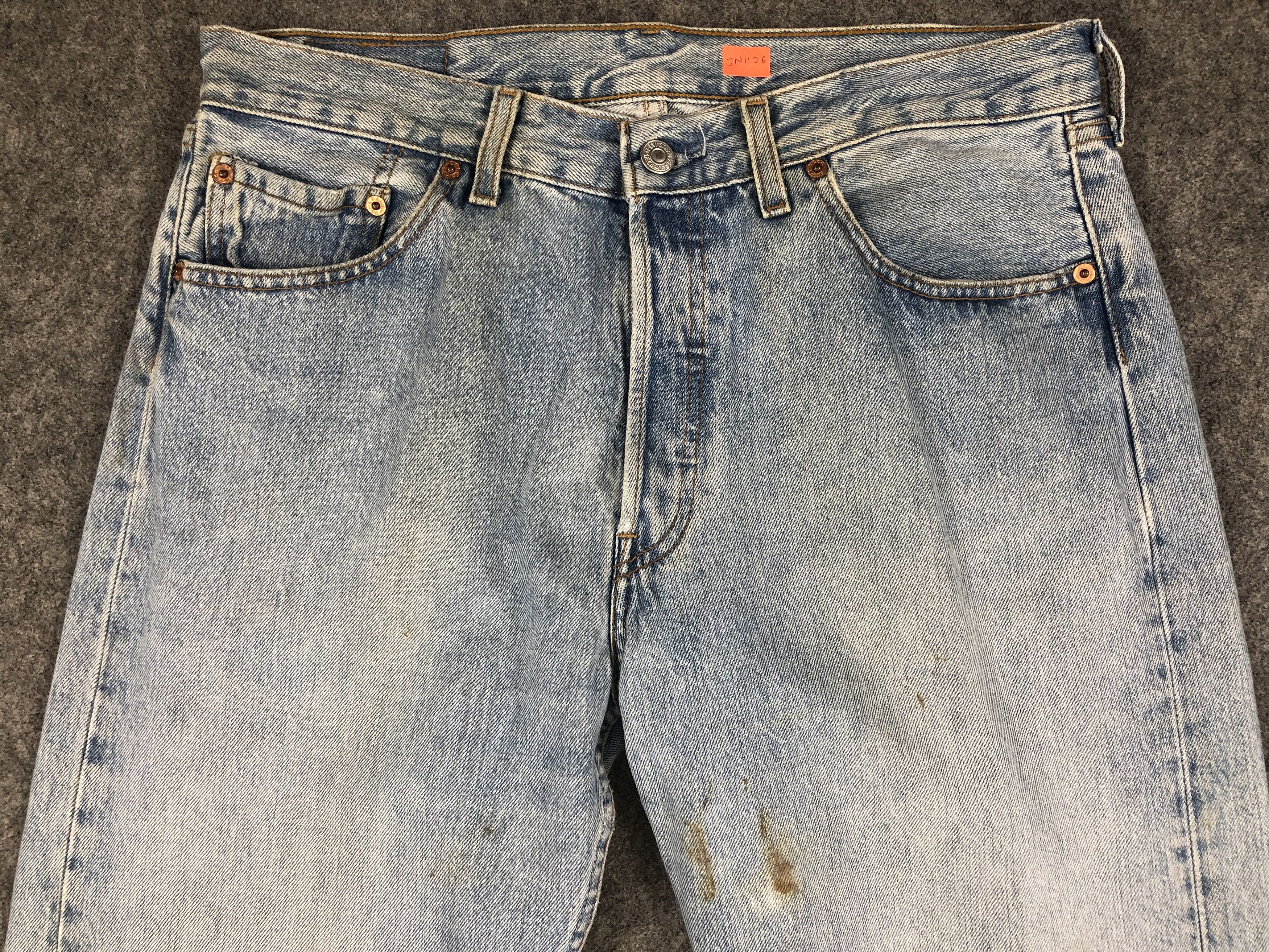 Levi's Light Wash Vintage Levi's 501 Jeans 33x35 Denim -JN1126 Size US 33 - 3 Thumbnail