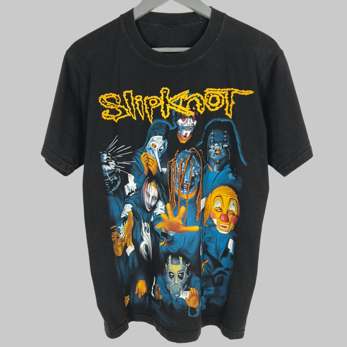 image of Band Tees x Slipknot Vintage Slipknot ‘International Infection’ Euro T Shirt in Black (Size Large)