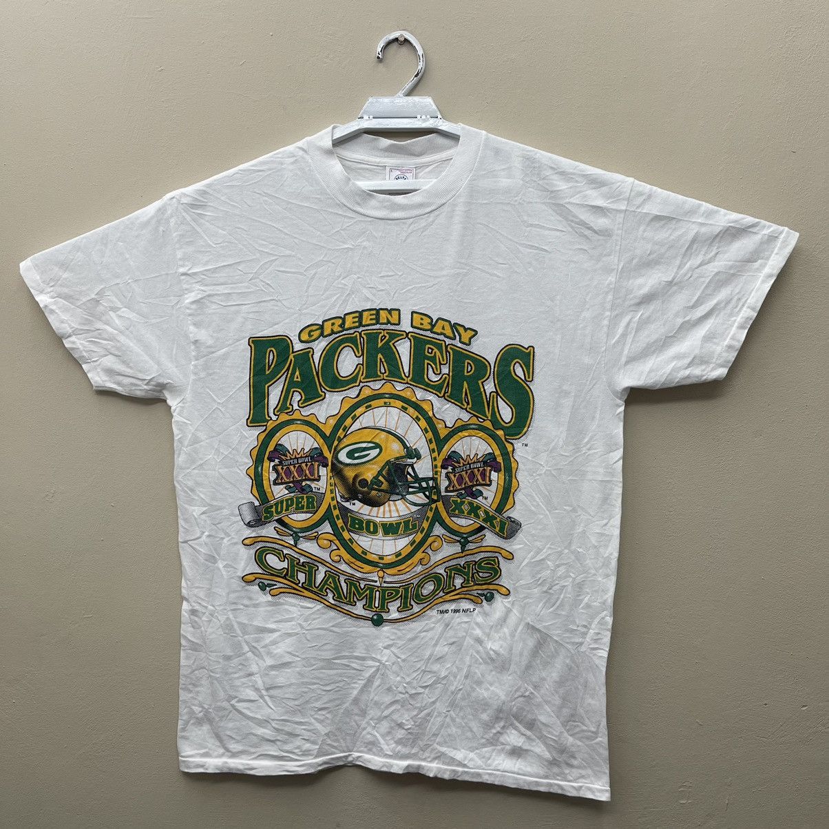 NFL Vintage Green Bay Packers T-Shirt Single Stitch Large Size US L / EU 52-54 / 3 - 1 Thumbnail