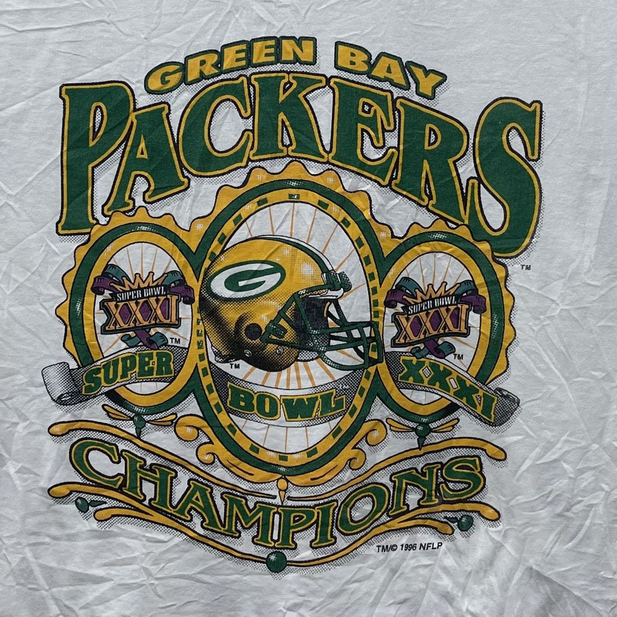 NFL Vintage Green Bay Packers T-Shirt Single Stitch Large Size US L / EU 52-54 / 3 - 2 Thumbnail