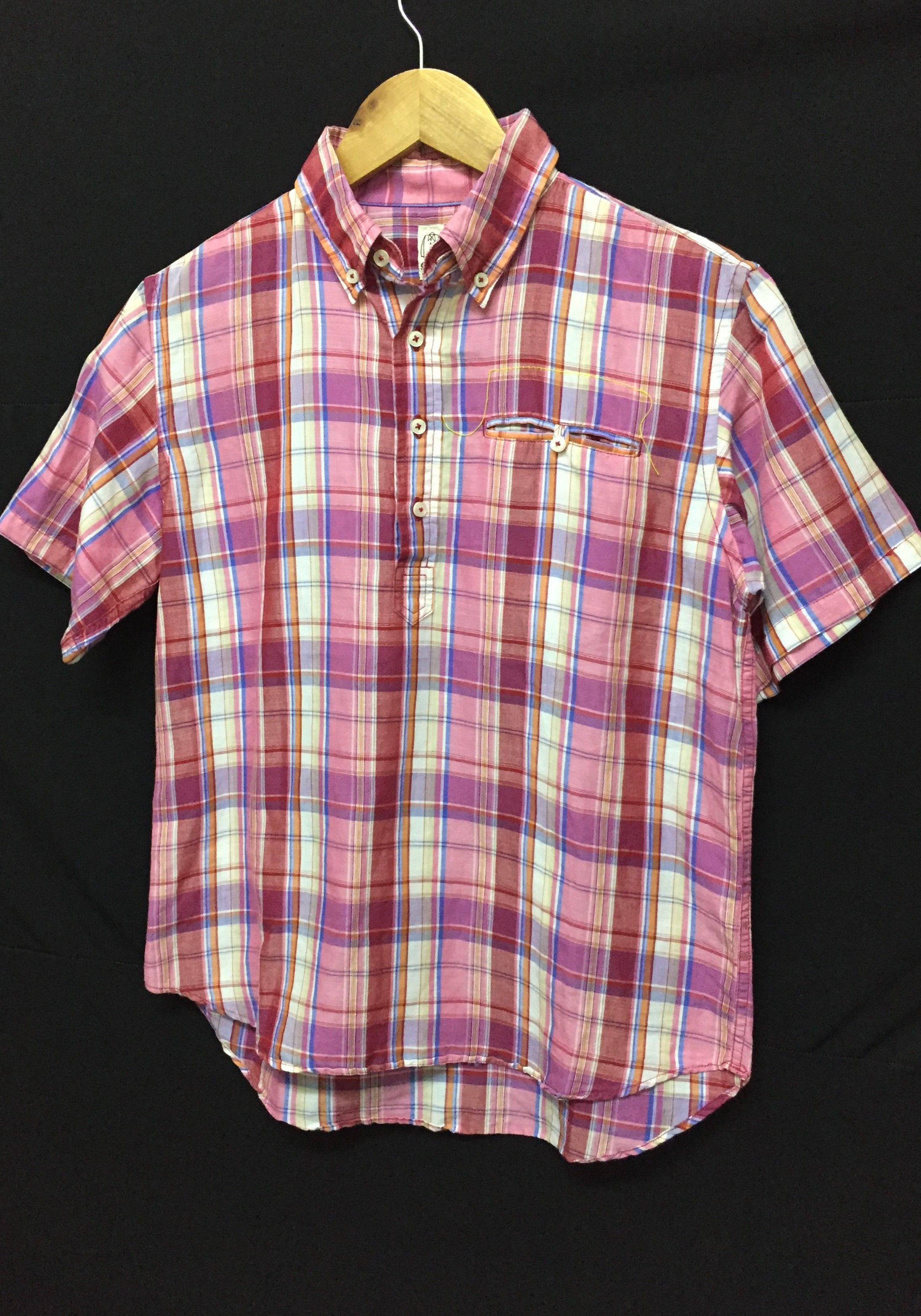 Hiroshi Kato × KATO Kato Check Half Button Lix Linen shirt kapital Size US S / EU 44-46 / 1 - 2 Thumbnail