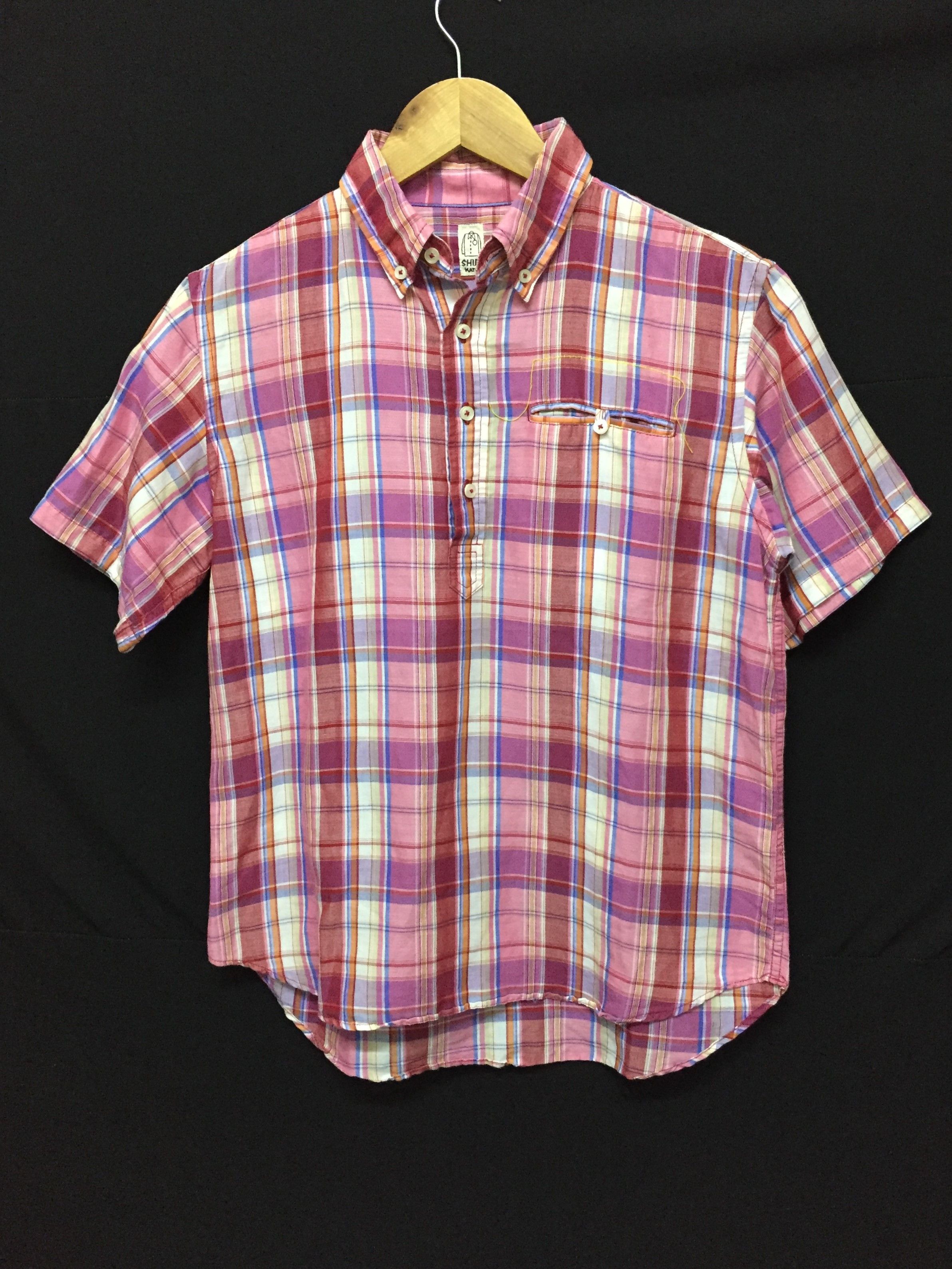 Hiroshi Kato × KATO Kato Check Half Button Lix Linen shirt kapital Size US S / EU 44-46 / 1 - 1 Thumbnail