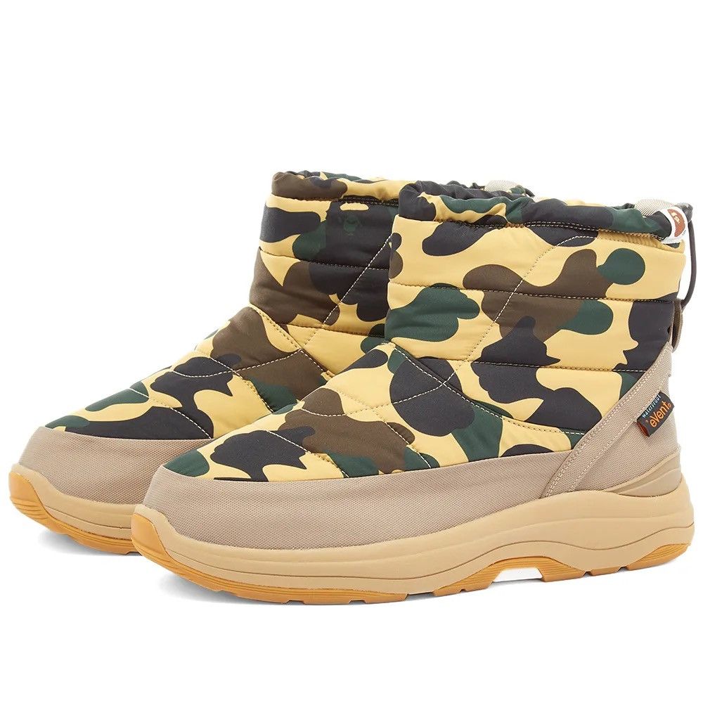 A Bathing Ape Bape x Suicoke BOWER Boots Yellow 1st Camo 12