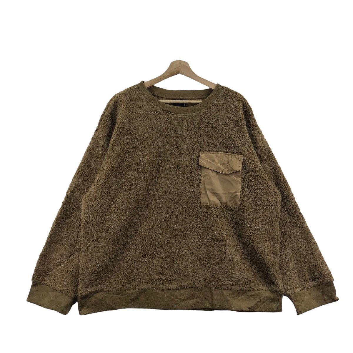 H&M H&M Japan Brand Pocket Deep Pile Fleece Retro Sherpa Jacket Size US XL / EU 56 / 4 - 1 Thumbnail
