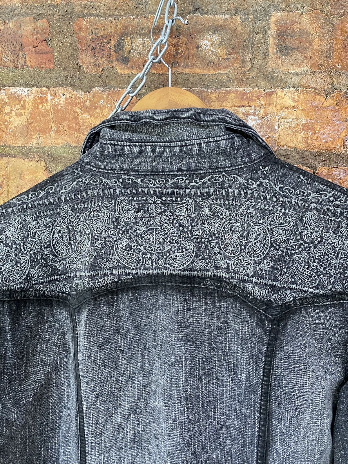 In The Attic × Japanese Brand × Tornado Mart paisley embordered wash black overshirt Size US M / EU 48-50 / 2 - 9 Thumbnail