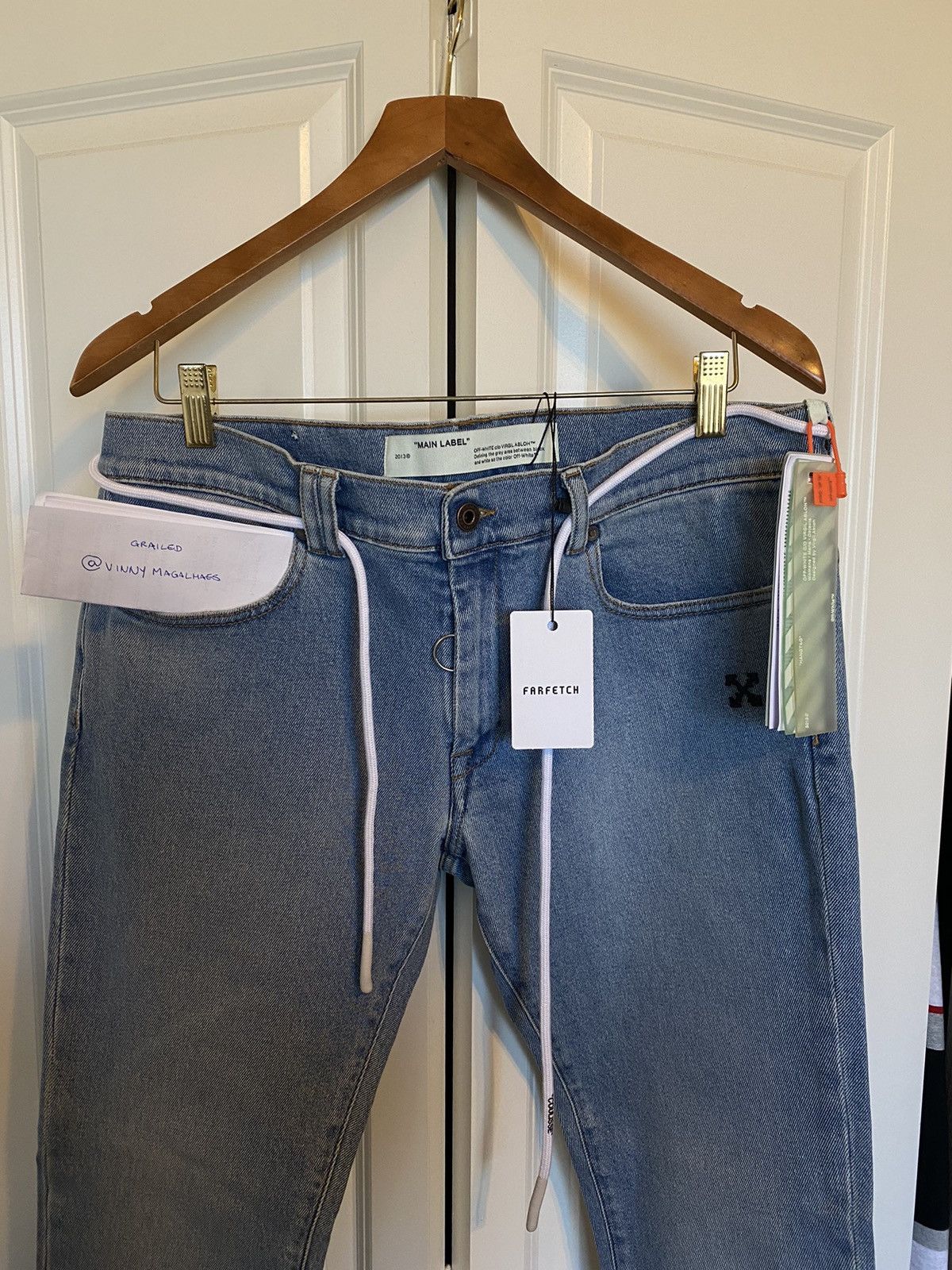 Off-White Off-White Arrow Patch Diagonal Bands Skinny Size US 34 / EU 50 - 1 Thumbnail