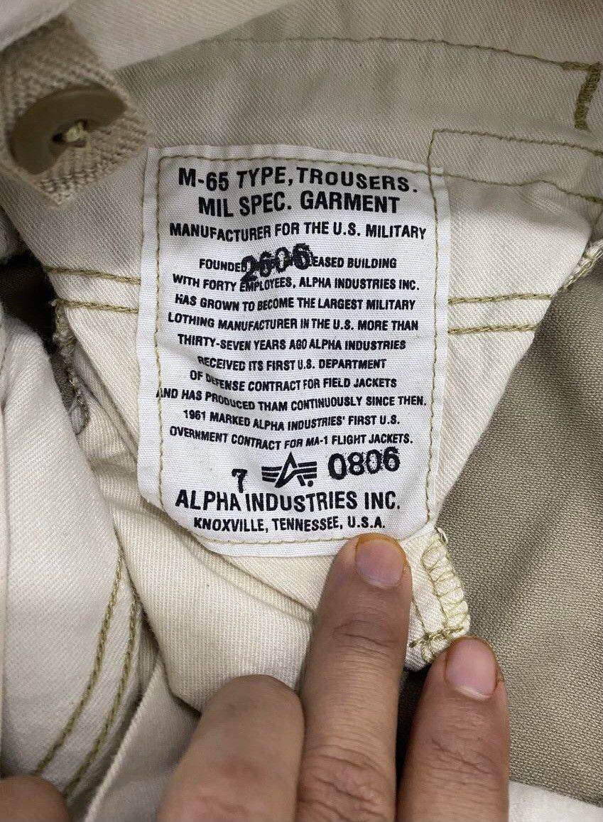 Alpha Industries Alpha Industries Cargo Pants Multipocket Pants Size US 26 / EU 42 - 10 Thumbnail