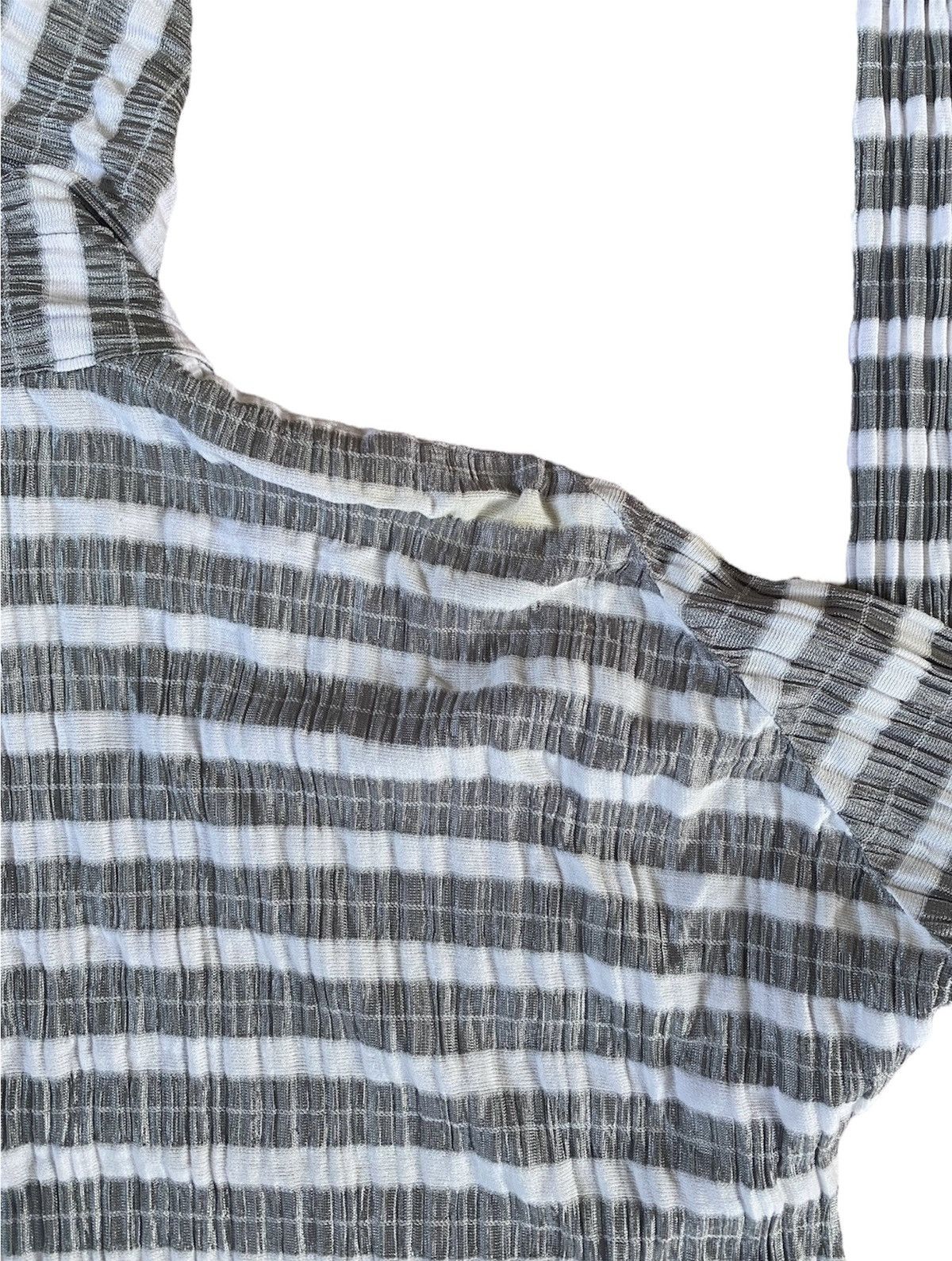 Pleats Please Issey Miyake Vintage Issey Miyake Pleats Please Striped Hoodie Jacket Size M / US 6-8 / IT 42-44 - 8 Thumbnail