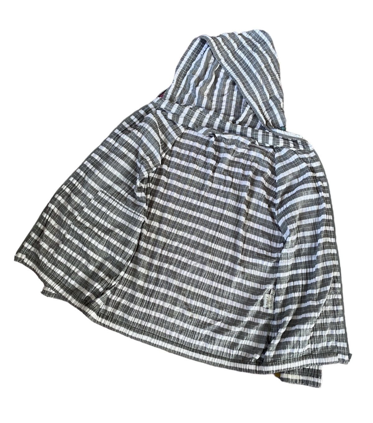 Pleats Please Issey Miyake Vintage Issey Miyake Pleats Please Striped Hoodie Jacket Size M / US 6-8 / IT 42-44 - 9 Thumbnail