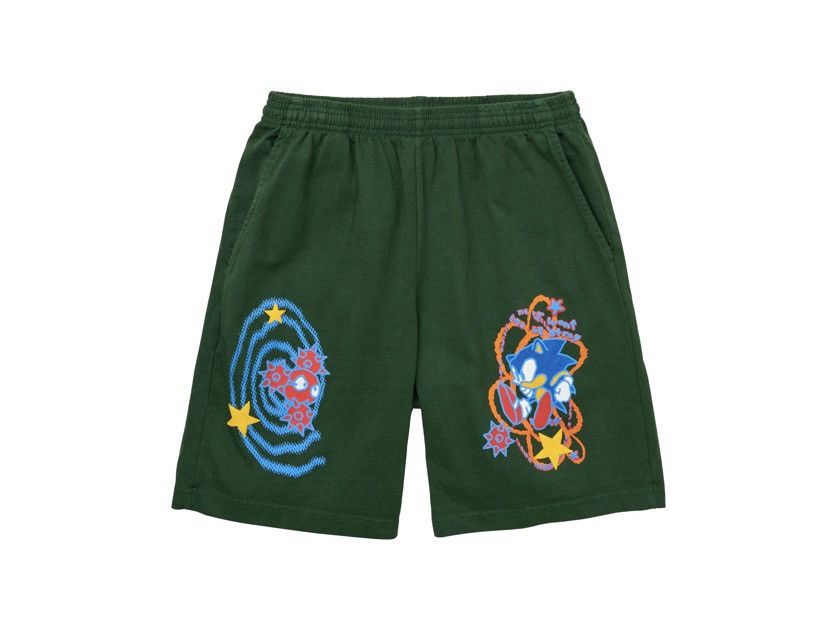 Hype × Stray Rats × Streetwear Stray Rats x Sonic Colab Shorts Green ...