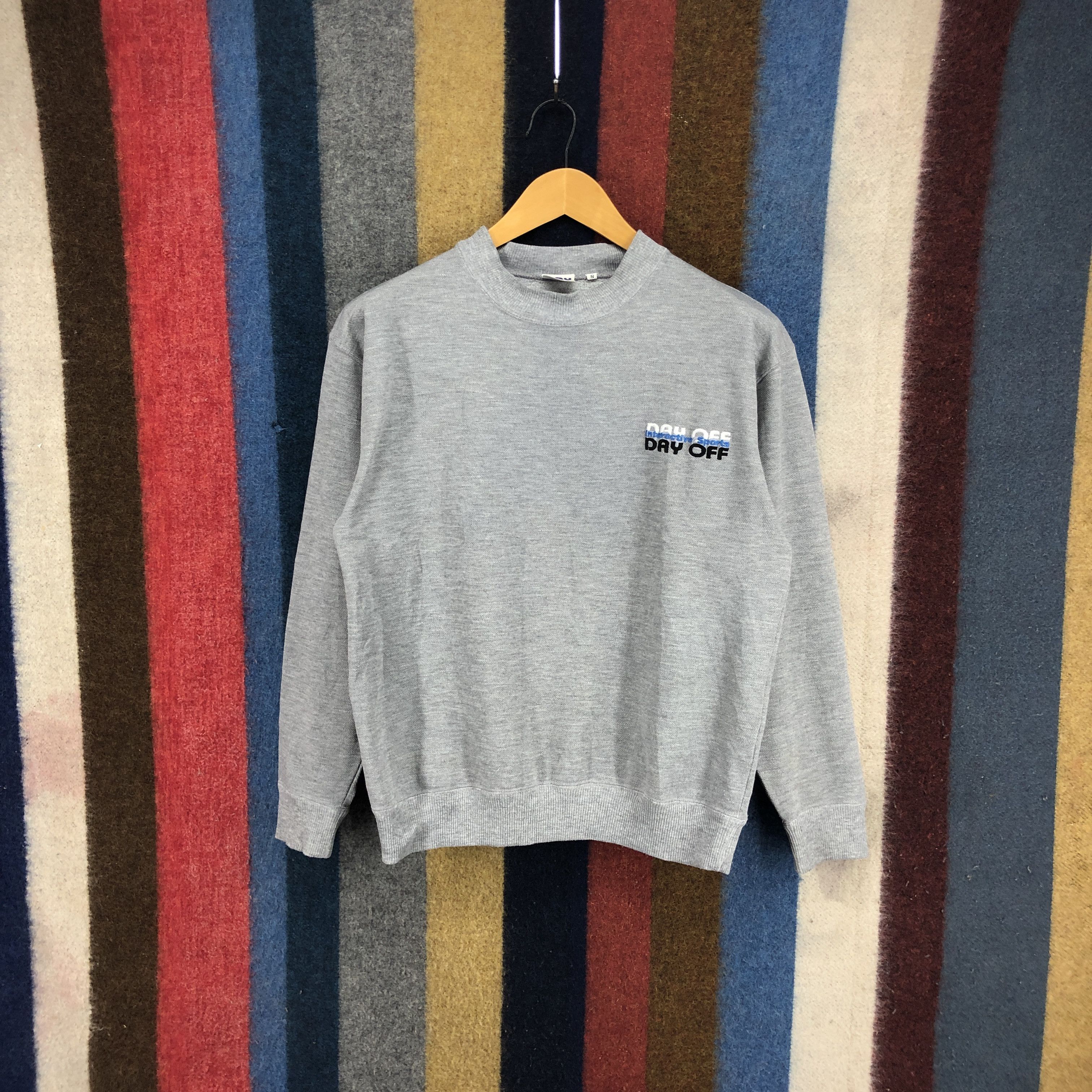 Mizuno Vintage DAY OFF by MIZUNO Crew Neck Sweatshirt #0278/L Size US S / EU 44-46 / 1 - 1 Thumbnail
